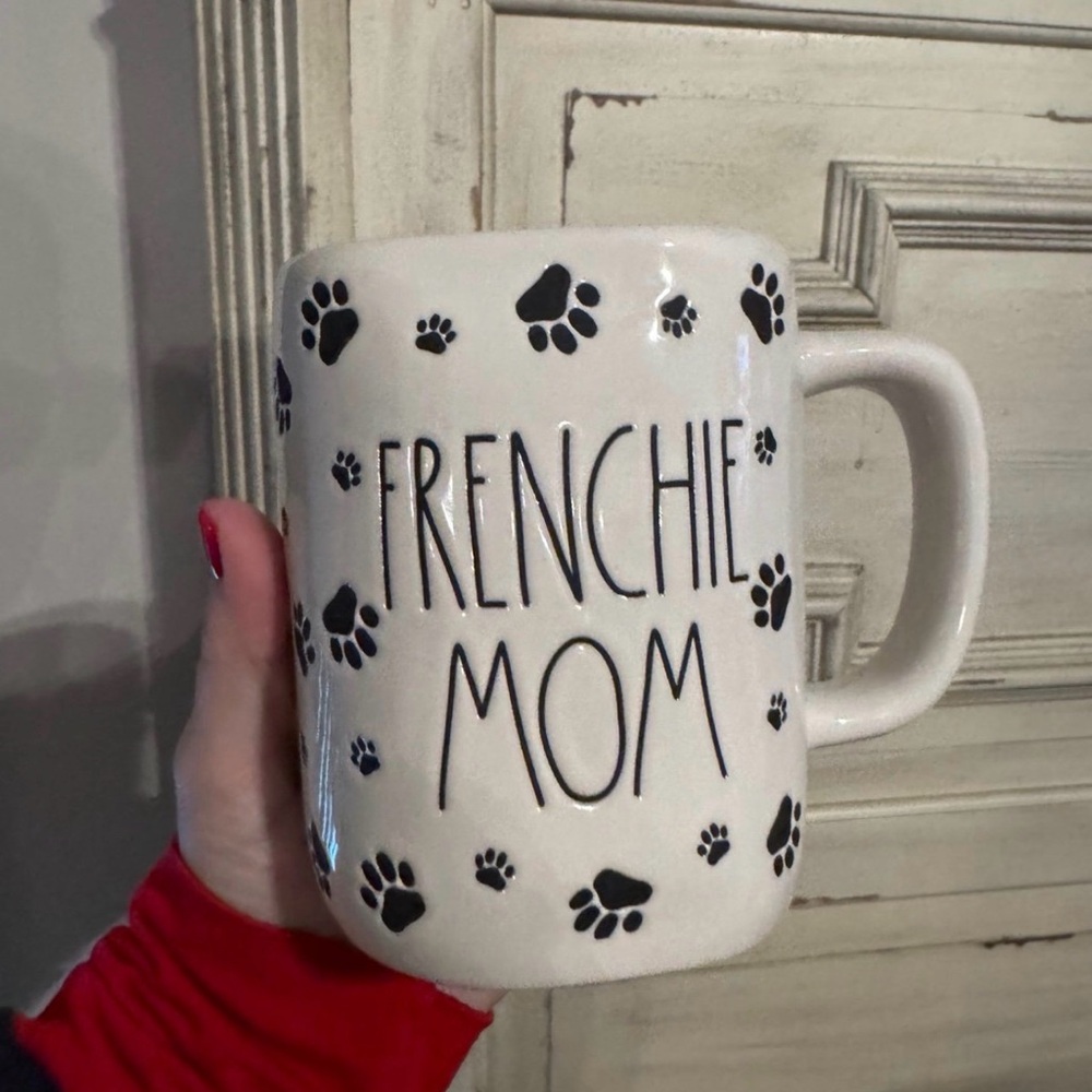 Rae Dunn Frenchie Mom Mug - Black and Cream